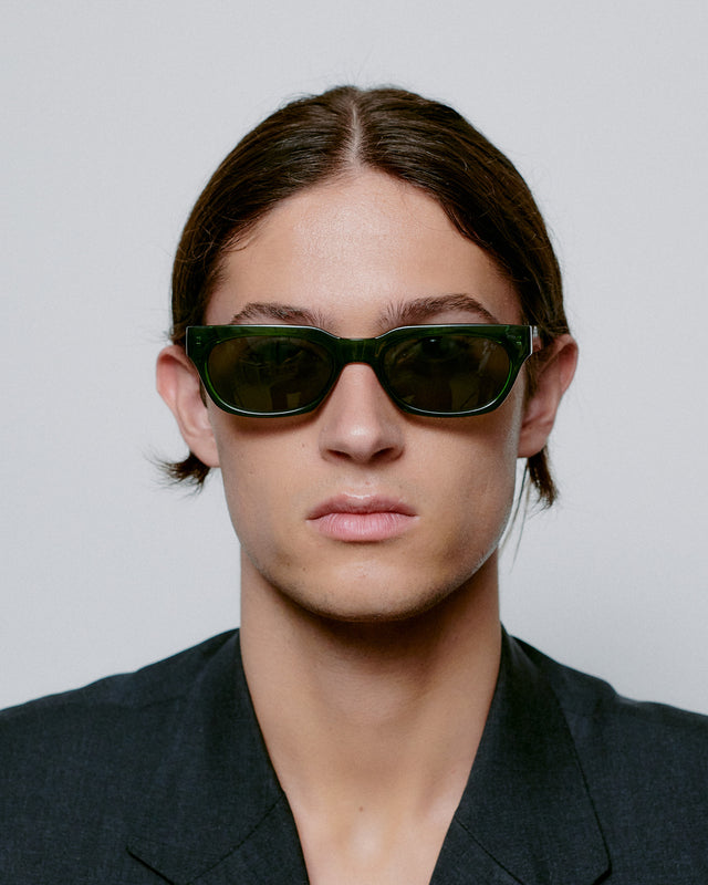 Bror - Dark Green Transparent – A.Kjærbede